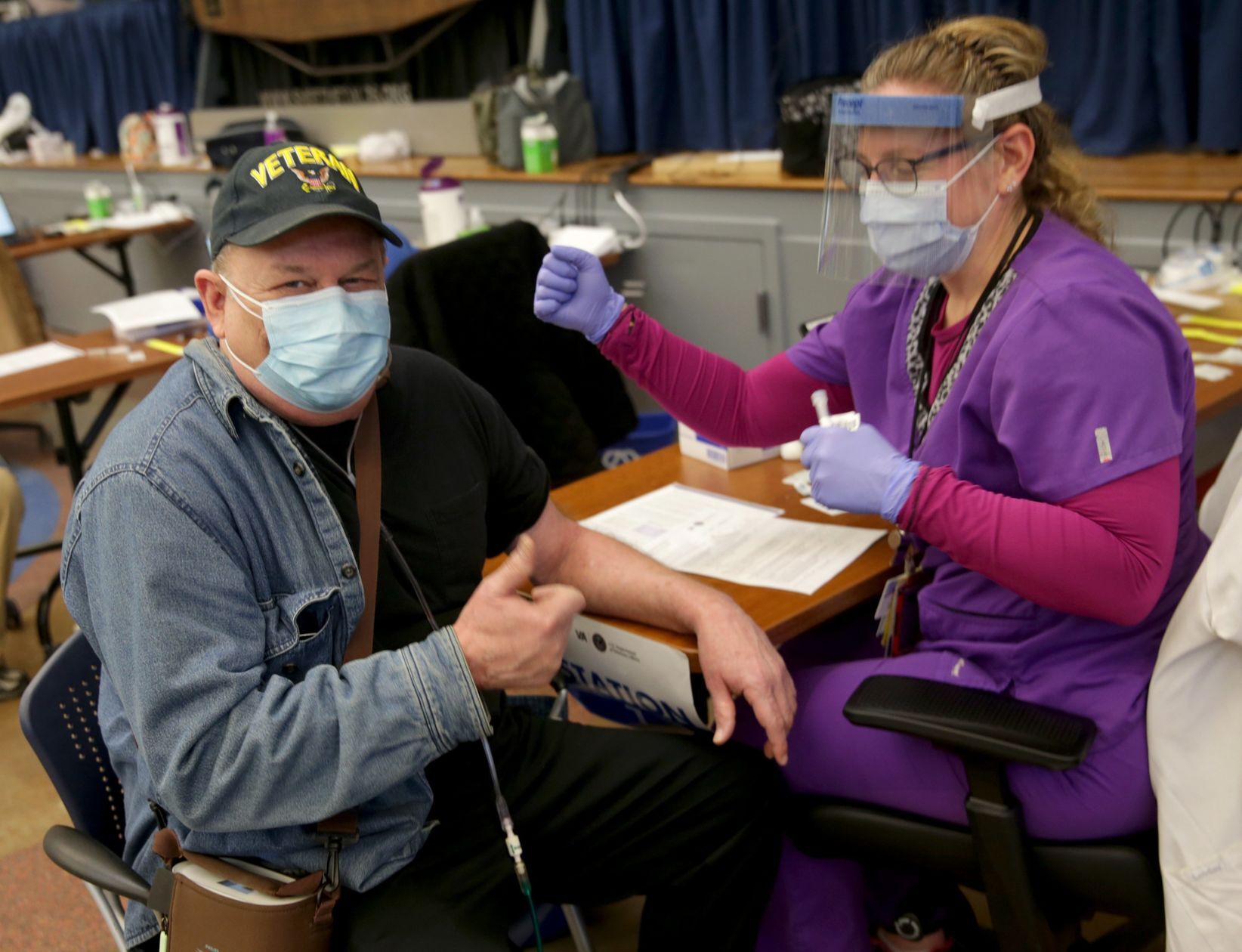 VA vaccinates more than 325 veterans on Sunday